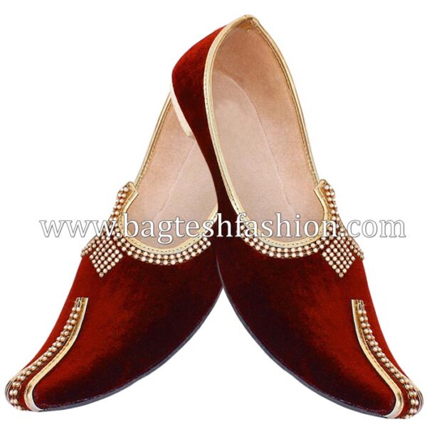 Groom Wedding Designer Velvet Footwear