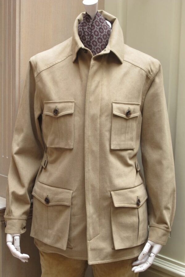 WWI Style Light Khaki Safari Travel Jacket